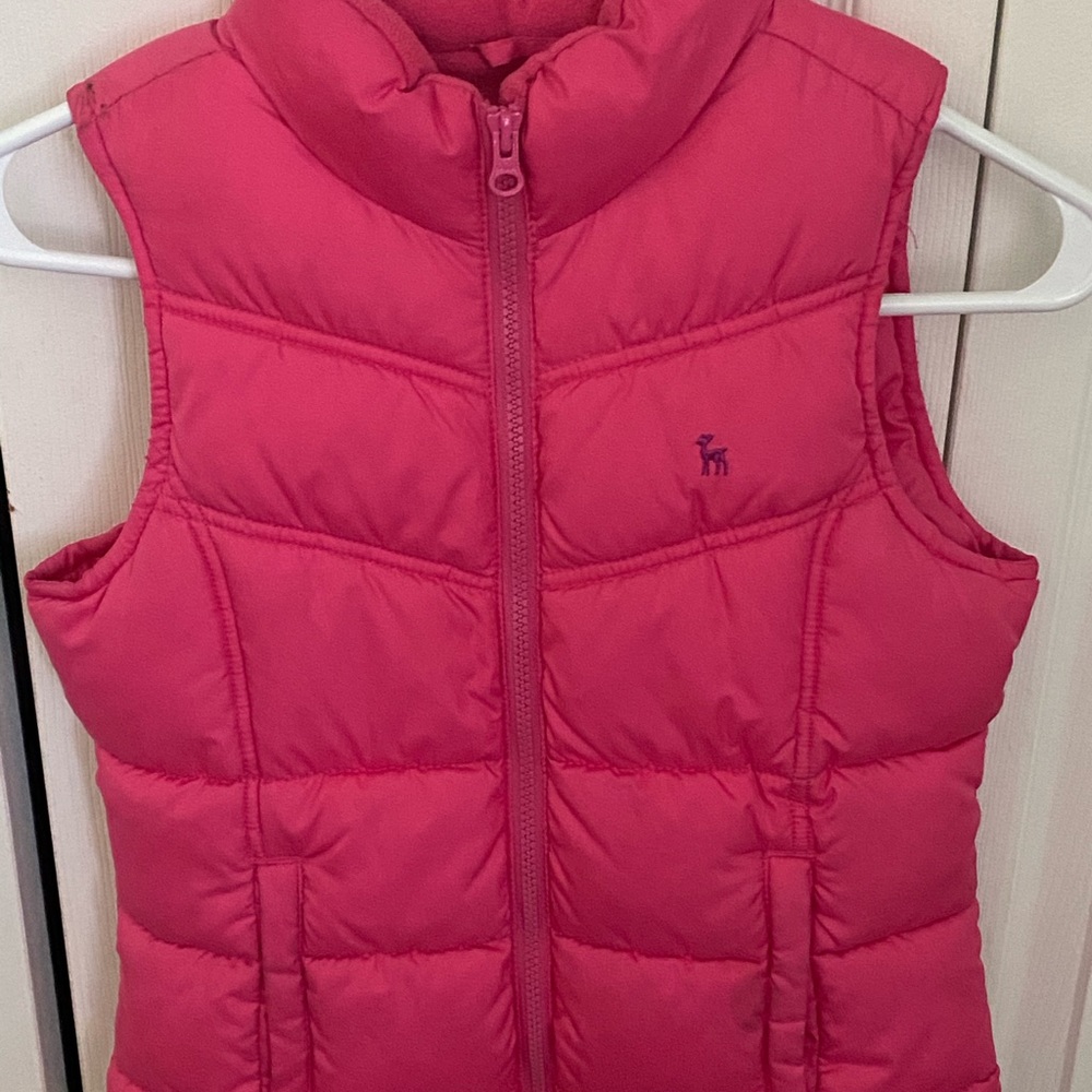Pink little girls vest